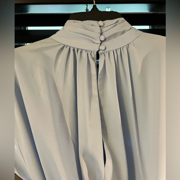 Derek Lam 10 Crosby ‘Celeste Wrap Dress’ Powder Blue Maxi Dress w/Cutout. Size 4 - Picture 7 of 7